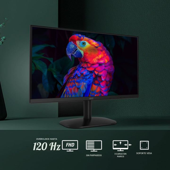 AOC Monitor de computadora de 22 pulgadas FHD 120Hz overclocked VA...