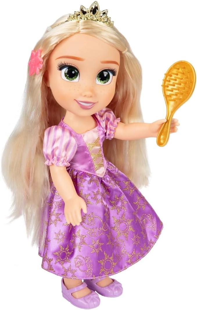 Disney Princess Muñeca Rapunzel – Amiga cantante Rapunzel y Pascal – Canta 'I See The Light' y habla, 13.8 in/13.78''
