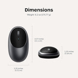 Ratón inalámbrico Bluetooth Satechi M1, recargable USB-C, compacto...