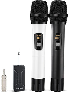 Micrófono inalámbrico, Bietrun UHF de metal, sistema de micrófono d...
