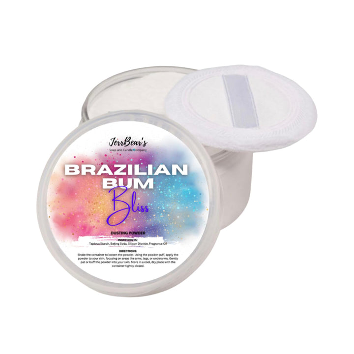 JerrBear's Polvo de polvo brasileño Bum Bliss, fórmula corporal...
