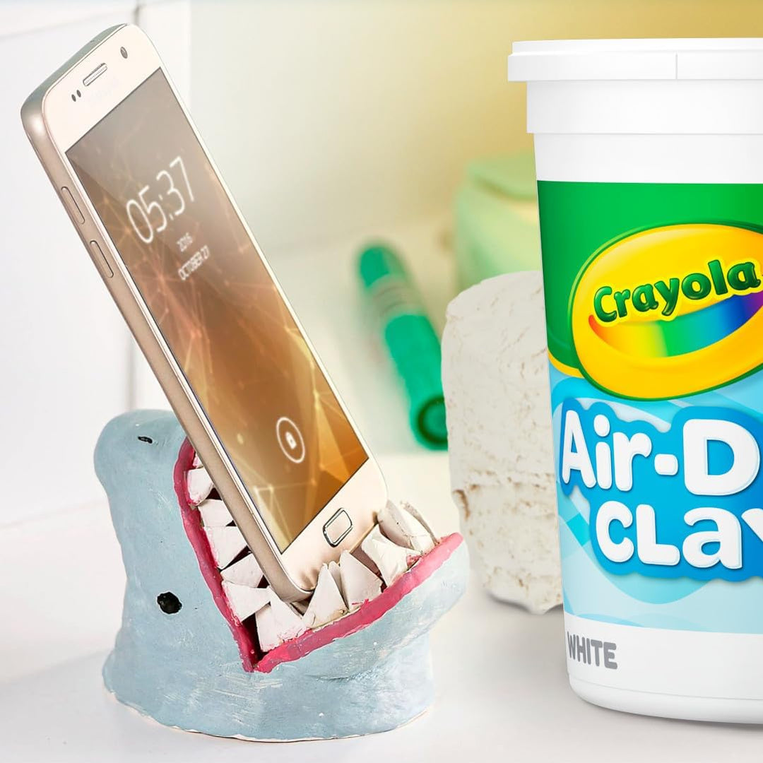 Crayola - Arcilla blanca natural de secado al aire para