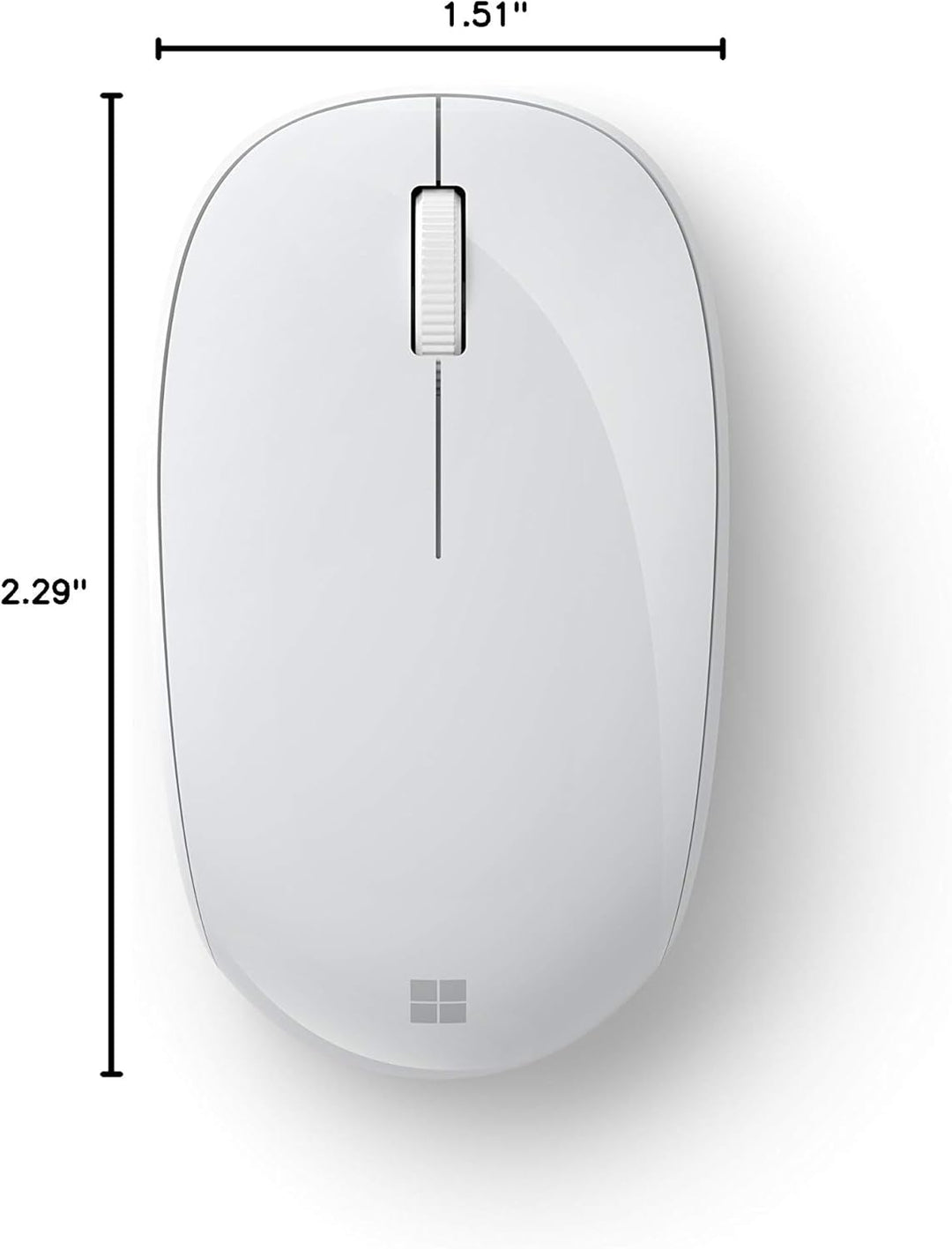 Ratón Bluetooth de Microsoft \u2013 Glacier. Diseño cómodo, uso par...