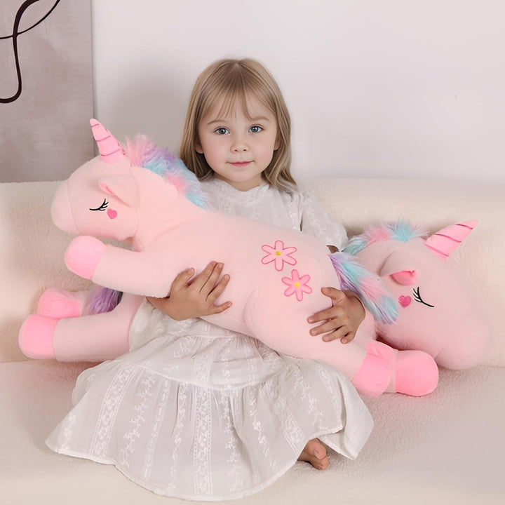 Tianmihou - Linda almohada de peluche de unicornio gigante rosa de...