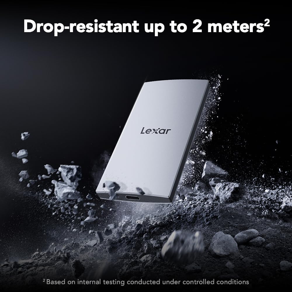 Lexar SSD externo ES3 de 2 TB, lectura de hasta 1050 MB\/s, expansi...