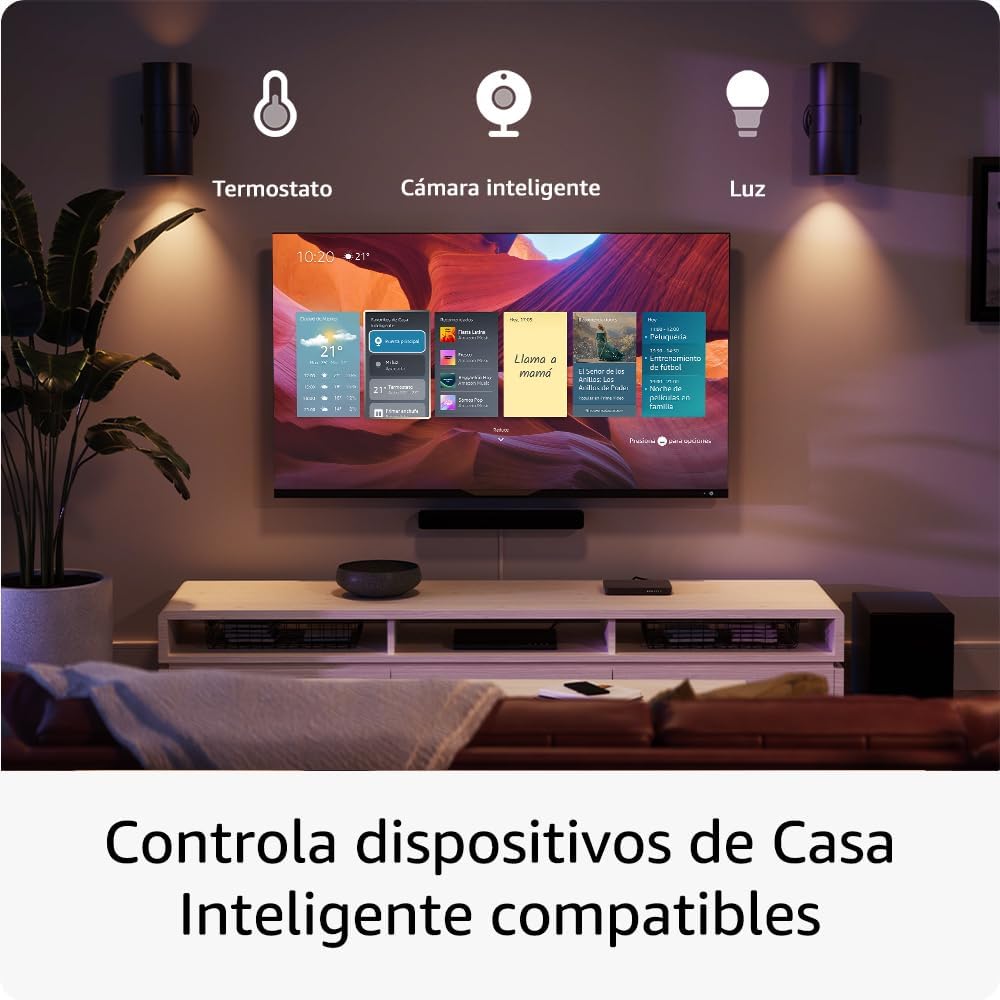 Amazon Fire TV Stick 4K Max, compatible con Wi-Fi 6E, 16Gb Almacenamiento