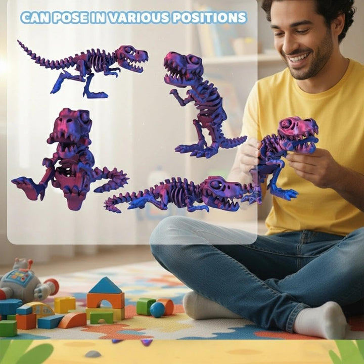 Vantico Dragón impreso en 3D con huesos articulados para