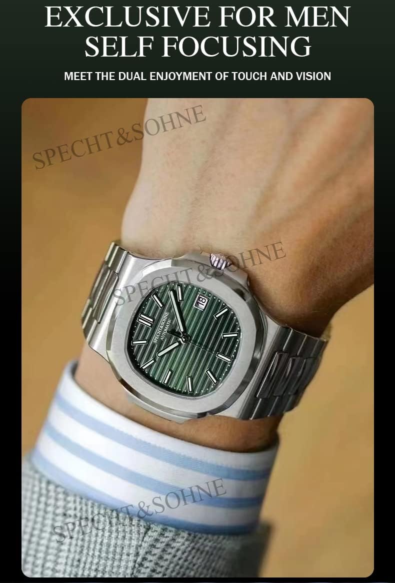 Reloj mecánico automático para hombre Specht & Söhne con cristal de zafiro, relojes automáticos para hombre de 40 mm, movimiento Miyota 8215 de Japón, resistente al agua hasta 50 m