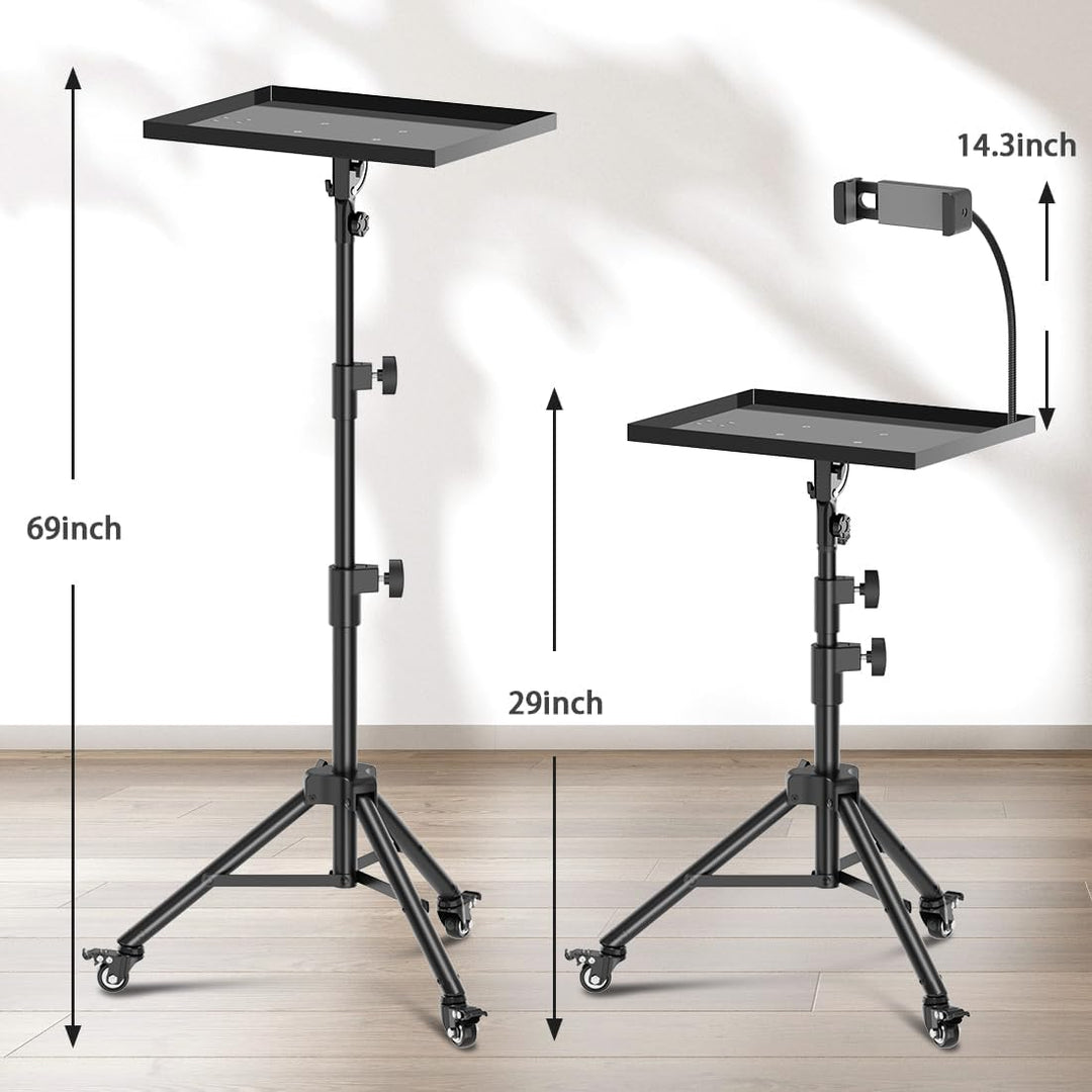 GZGDLJQ Soporte para proyector con ruedas, trípode para laptop de 2...