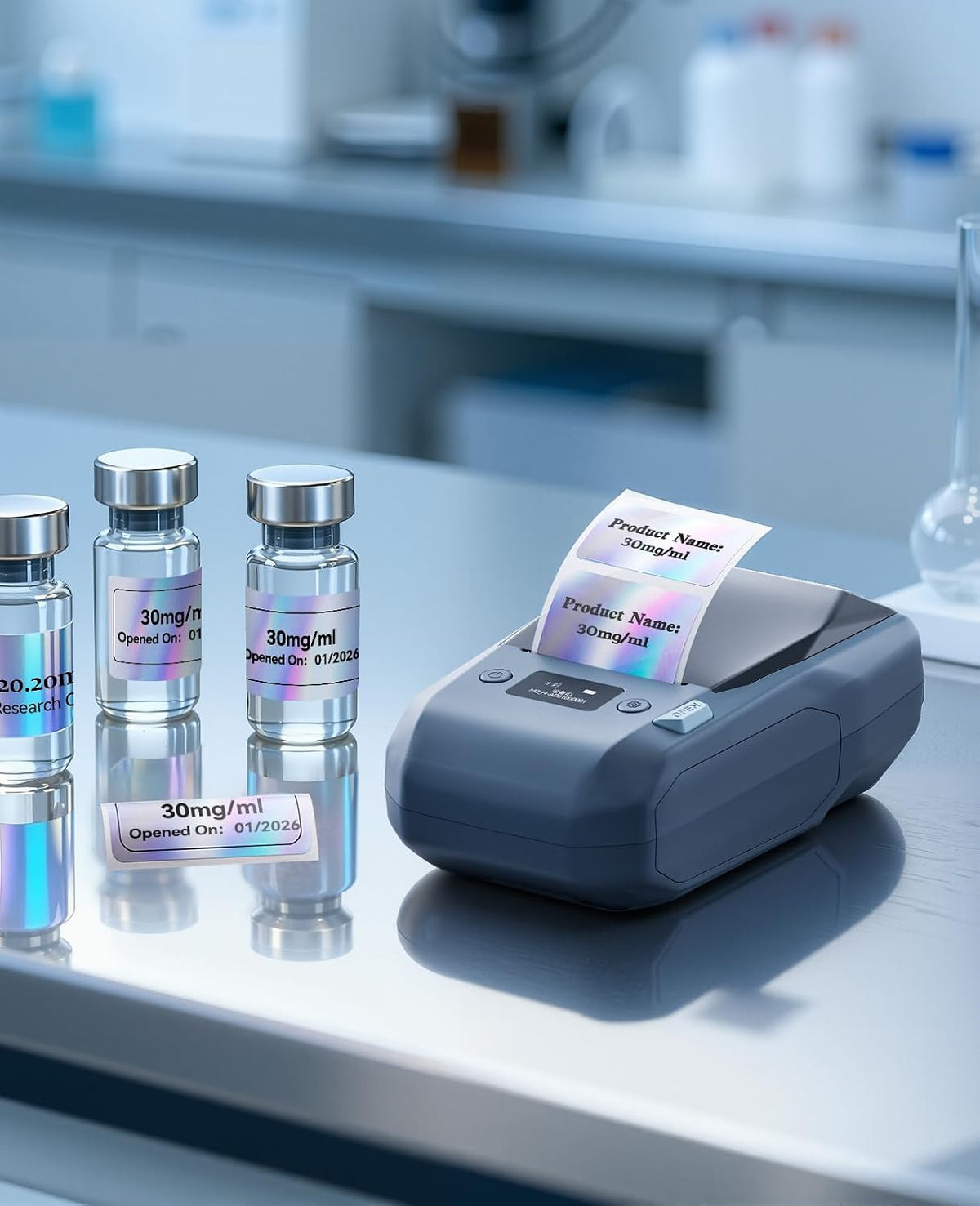 NIIMBOT M2 Etiquetadora con Cinta Impresora de Transferencia Térmica de 2 pulgadas, Azul