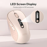 XBG Ratón Bluetooth inalámbrico B15pro, Bluetooth 5.0\/4.0 y 2.4G T...