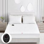 Almohadilla de colchón eléctrica térmica tamaño Twin XL, 39" x 80", calentador de cama, 9 ajustes de calor, apagado automático de 1-12 horas, bolsillo profundo, calentamiento rápido, lavable a
