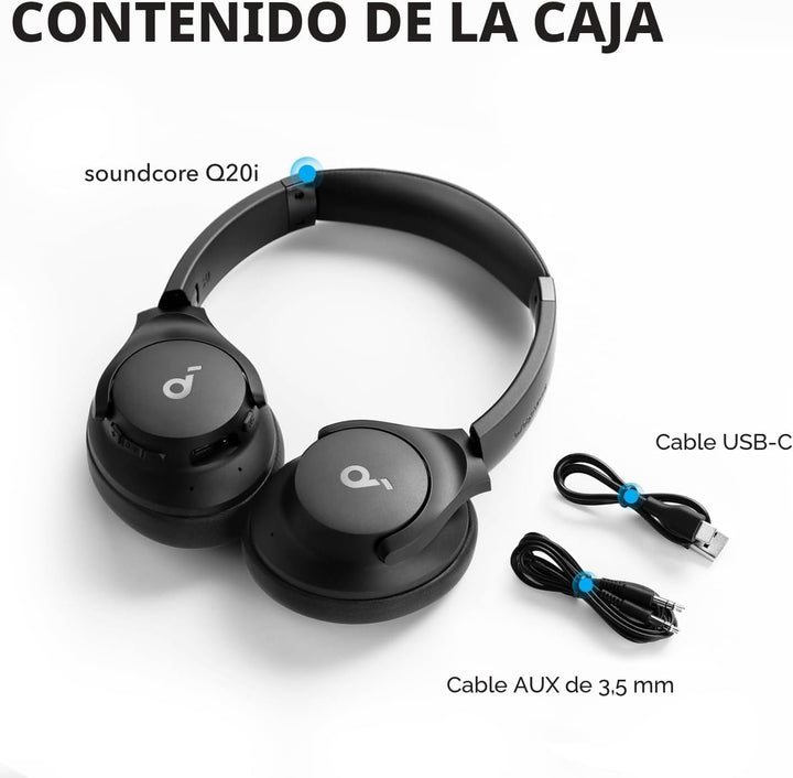 Soundcore by Anker Q20i Auriculares híbridos con cancelación activa...