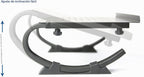 VIVO Soporte elevador curvado completamente ajustable negro para portátil, portátil y monitor STAND-V001N