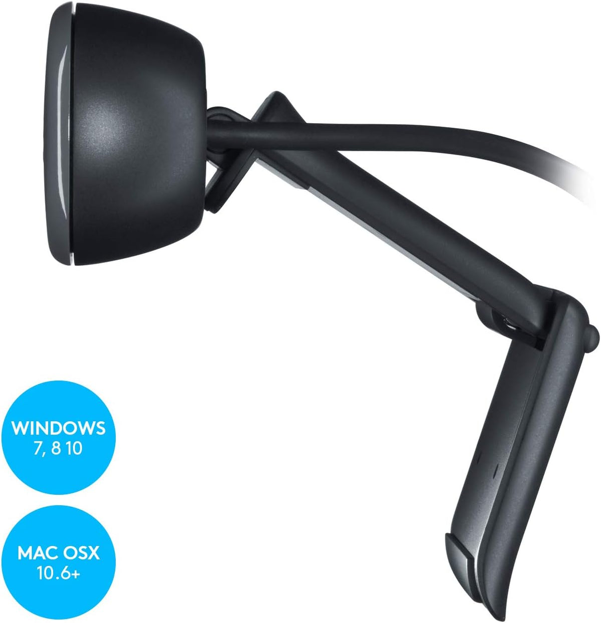 Logitech C270 - Webcam para computadora de sobremesa o portátil (pa...