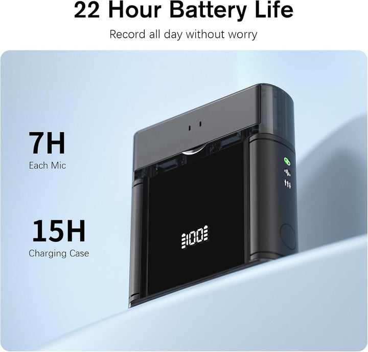 Rythflo Micrófono Lavalier inalámbrico para iPhone\/Android\/iPad (...