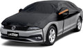 Cubierta de medio coche superior, cubierta protectora contra granizo con forro de algodón, cubierta para techo solar y parabrisas para hielo y nieve, cubierta para todo clima para el cuerpo del