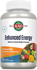KAL Suplementos energéticos mejorados, multivitamínico, Mango piña, 60 unidades (1 paquete)
