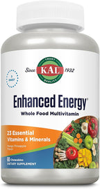 KAL Suplementos energéticos mejorados, multivitamínico, Mango piña, 60 unidades (1 paquete)