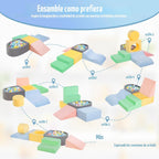 6-Piece Foam Climbing Blocks, Climbing toys para 1 Year Old, Soft Play Set