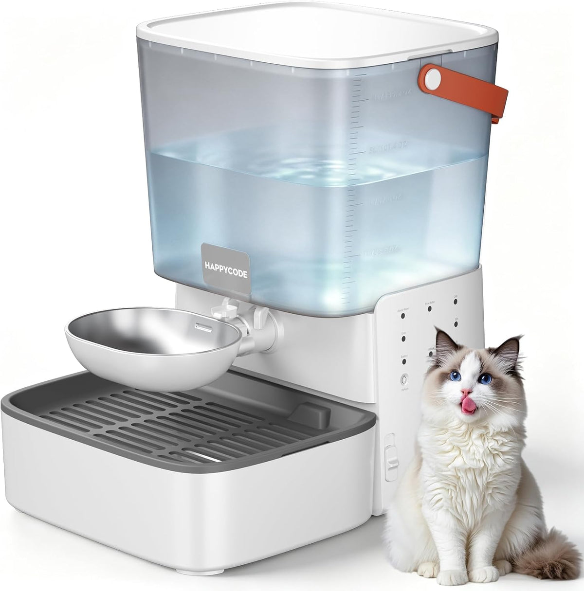 Dispensador de agua para mascotas, repuesto automático inalámbrico de 4.3L