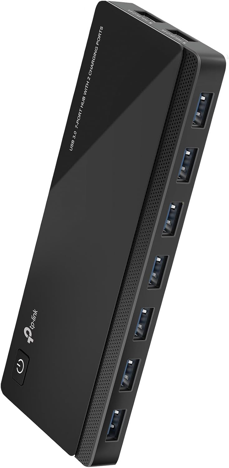 TP-Link, UH720, hub USB 3.0 de 7 puertos, alimentado, adaptador 5V/2.4A