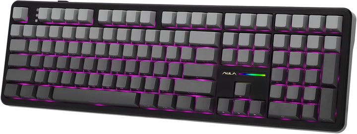 EPOMAKER Aula F108 - Teclado inalámbrico para juegos, teclado mecán...