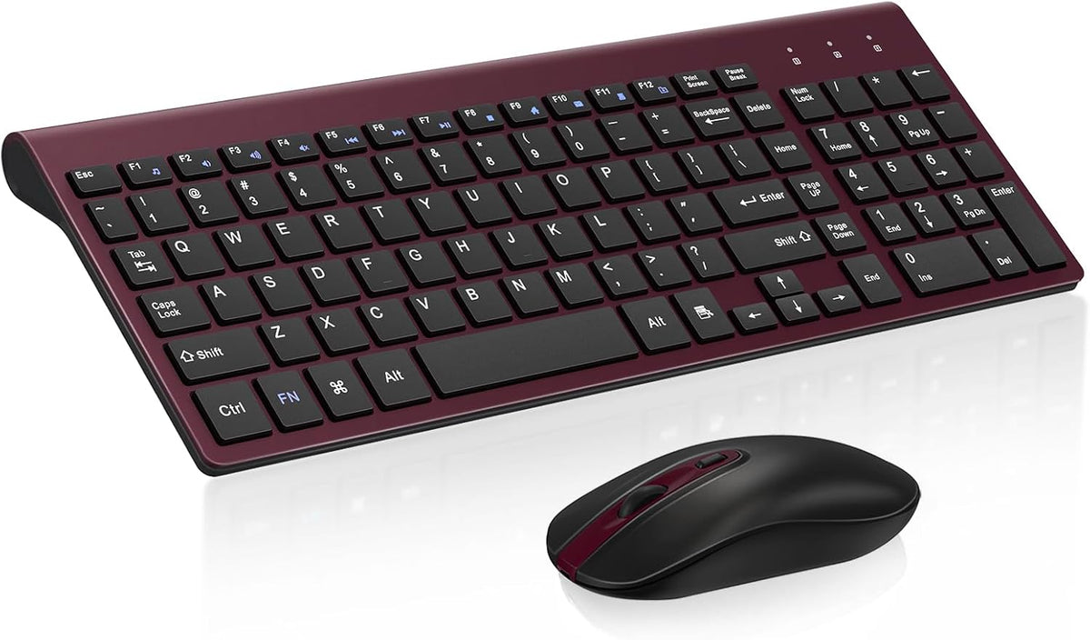 cimetech EasyTyping KF10 - Combo de teclado y mouse inalámbricos, [...