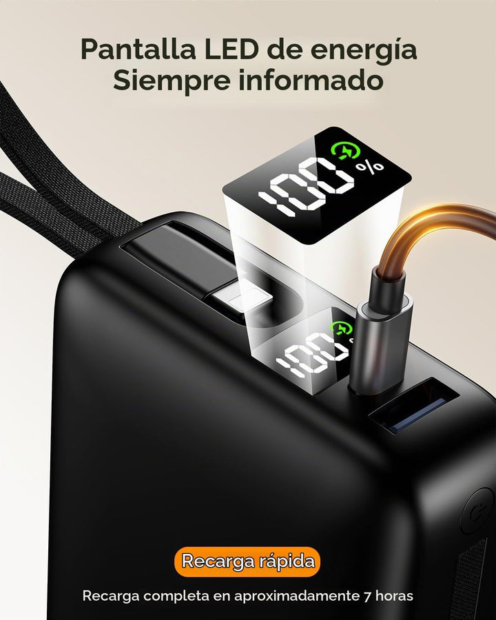 Cargador portátil 50000mAh, 22.5W Banco de energía de carga rápida...