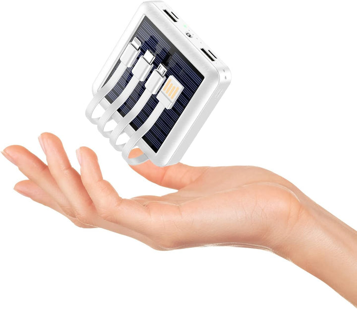 Xuniktek Cargador portátil solar de 12000 mAh, pequeño banco de ene...