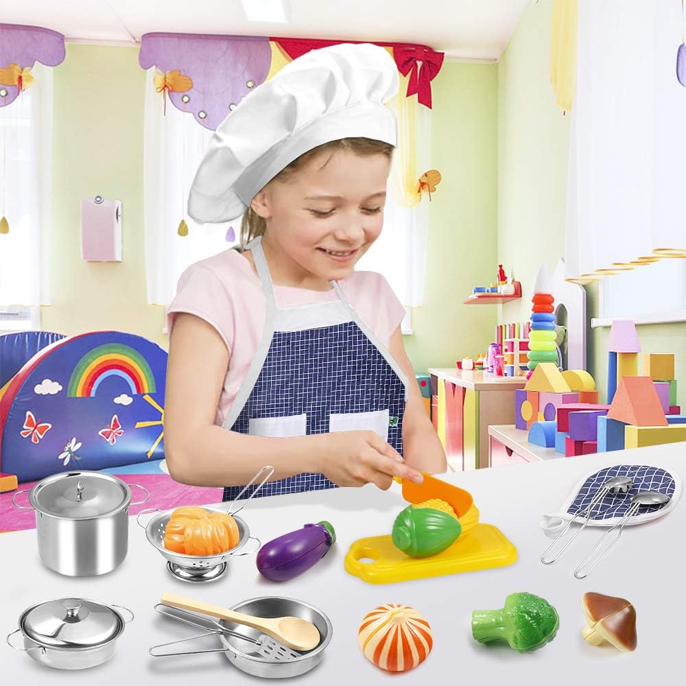 Accesorios de cocina, juguetes de cocina para niños pequeños