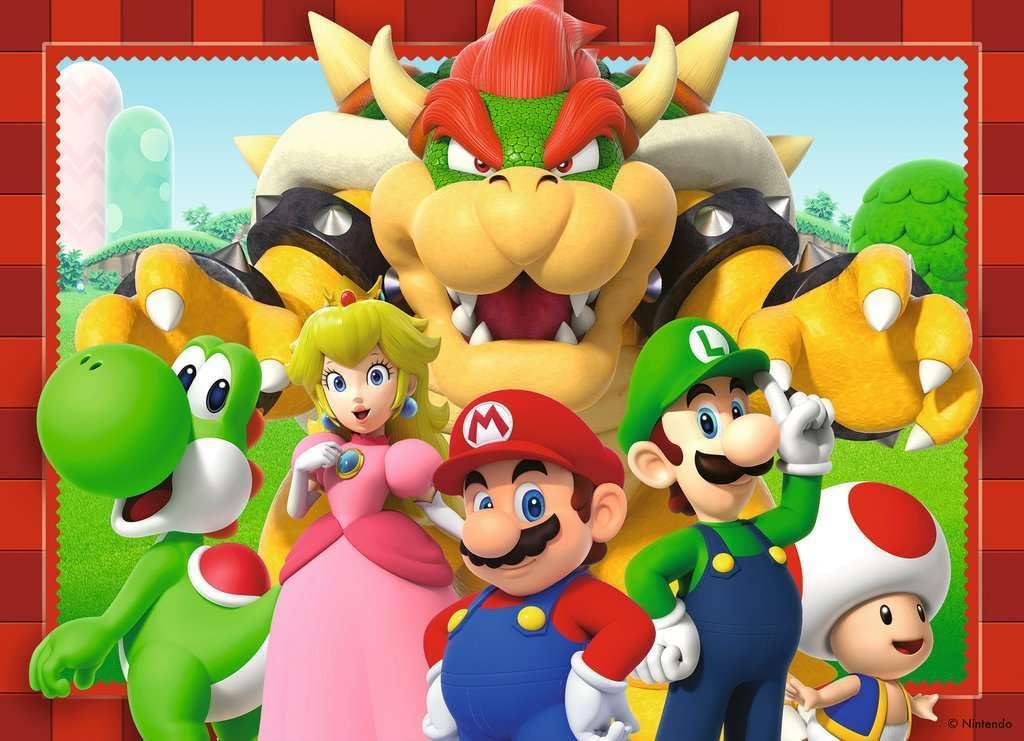 Rompecabezas infantil 4 x 100 piezas - Nintendo Super Mario - Time para Mario