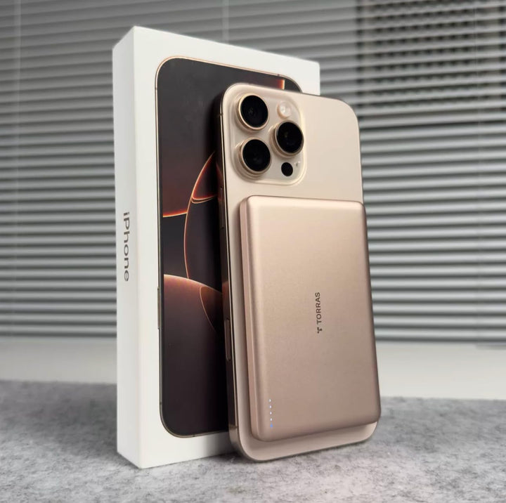 TORRAS MiniMag Power Bank, cargador portátil inalámbrico ultra delg...