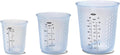 1 taza de medir de silicón para exprimir y verter, con patrón Stay-Cool, de la marca Oxo Good Grips, Juego de 3 piezas, Azul