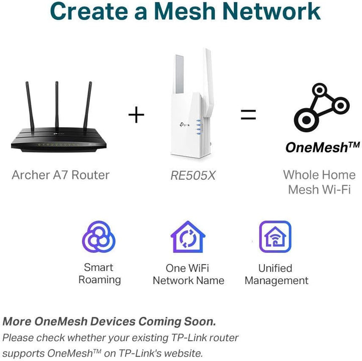 TP-Link Extensor WiFi RE505X Amplificador de Internet renovado