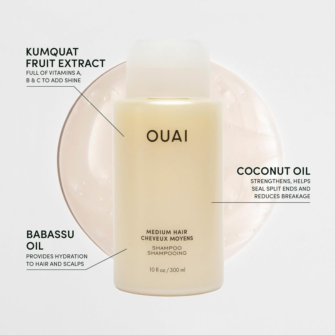OUAI Champú para cabello mediano \u2013 Champú hidratante de tamaño...