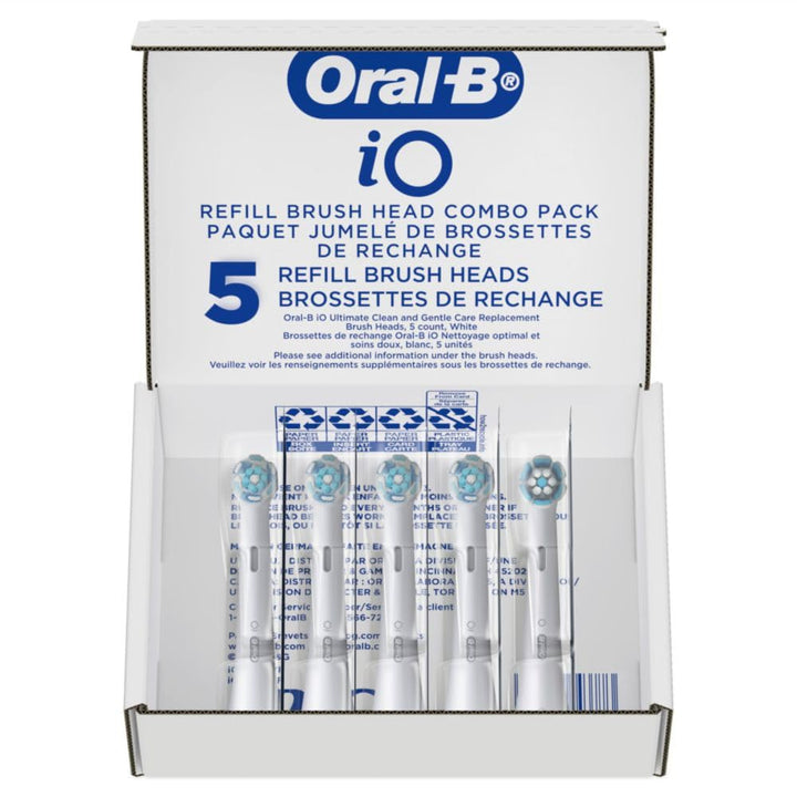 Oral-B iO Ultimate Clean Cabezales de cepillo de repuesto, 5 unidad...