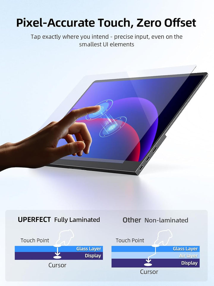 UPERFECT - Monitor portátil OLED con pantalla táctil, monitor para...