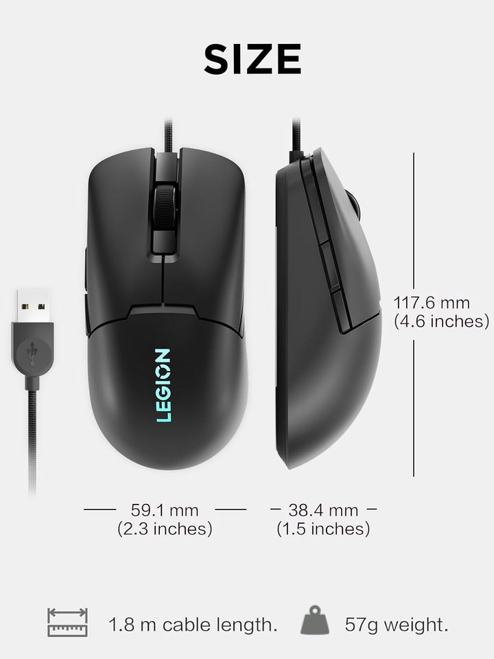 Lenovo Legion KM310 RGB - Combo de teclado y mouse para juegos con...