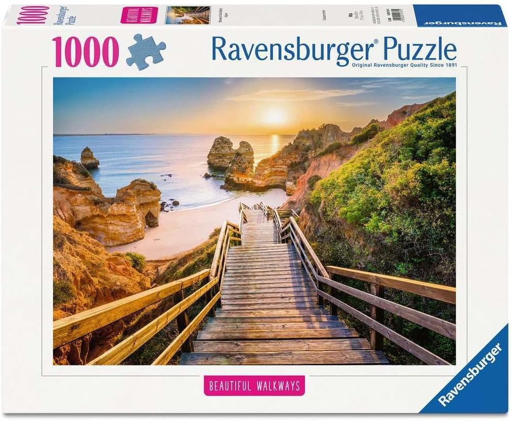 Ravensburger Stairway to Camilo Beach, Algarve, rompecabezas de 1000 piezas para adultos