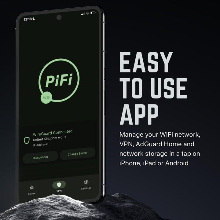 PiFi Kit - Kit de enrutador de viaje Raspberry Pi 4\/5 Gigabit (AC1...
