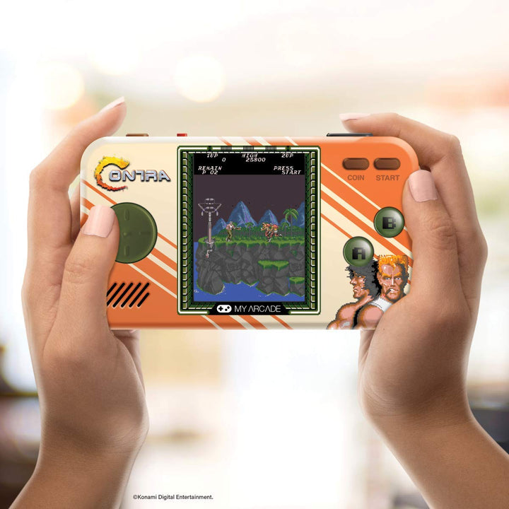 My Arcade Contra Pocket Player 2 en 1, Contra y Super Contra, enlac...