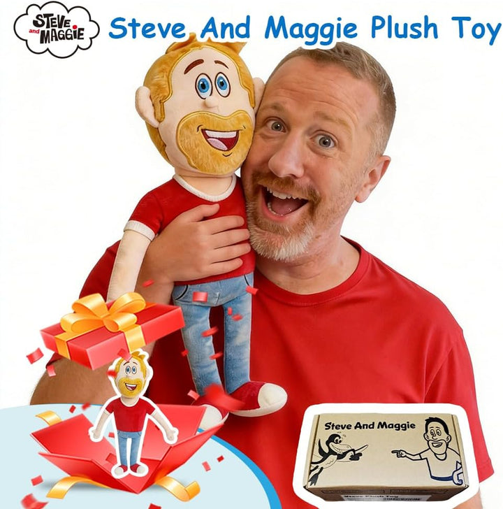 Juguetes de peluche de Steve y Maggie, para niños de 1 año en adela...