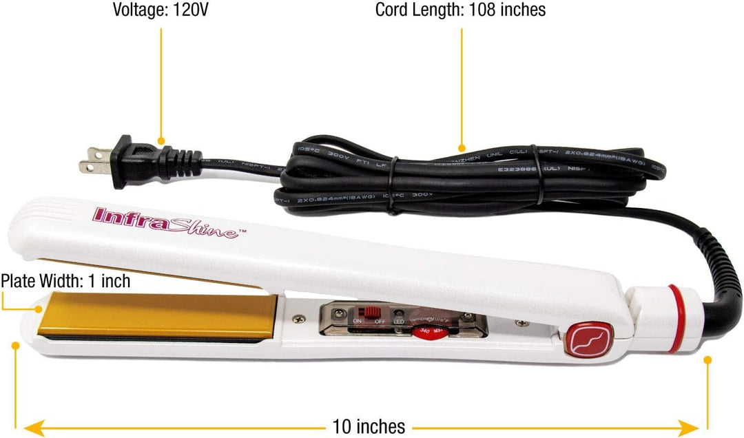 InfraShine Redline Professional Plancha plana de 1 pulgada, alisado...
