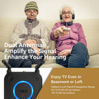 1Mii B06TX Bluetooth 5.3 Transmisor para TV a 2 auriculares inalámbricos
