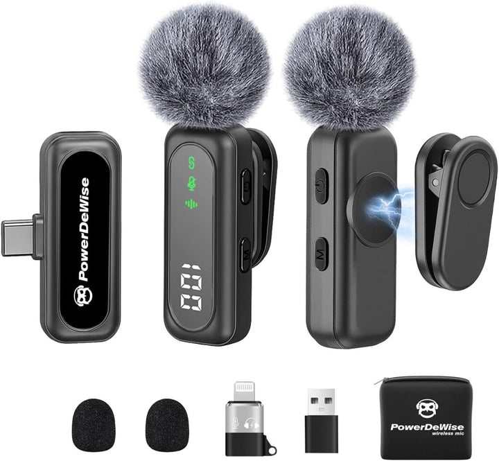 Micrófono Lavalier Inalámbrico para iPhone Mini Micrófono Android\/...