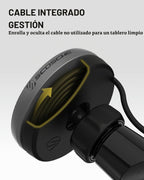 Scosche Qi2 Cargador magnético inalámbrico MagSafe para coche, soporte de 15 W con ventosa magnética para parabrisas/salpicadero con clip de ventilación y cargador de coche USB-C rápido compatible con