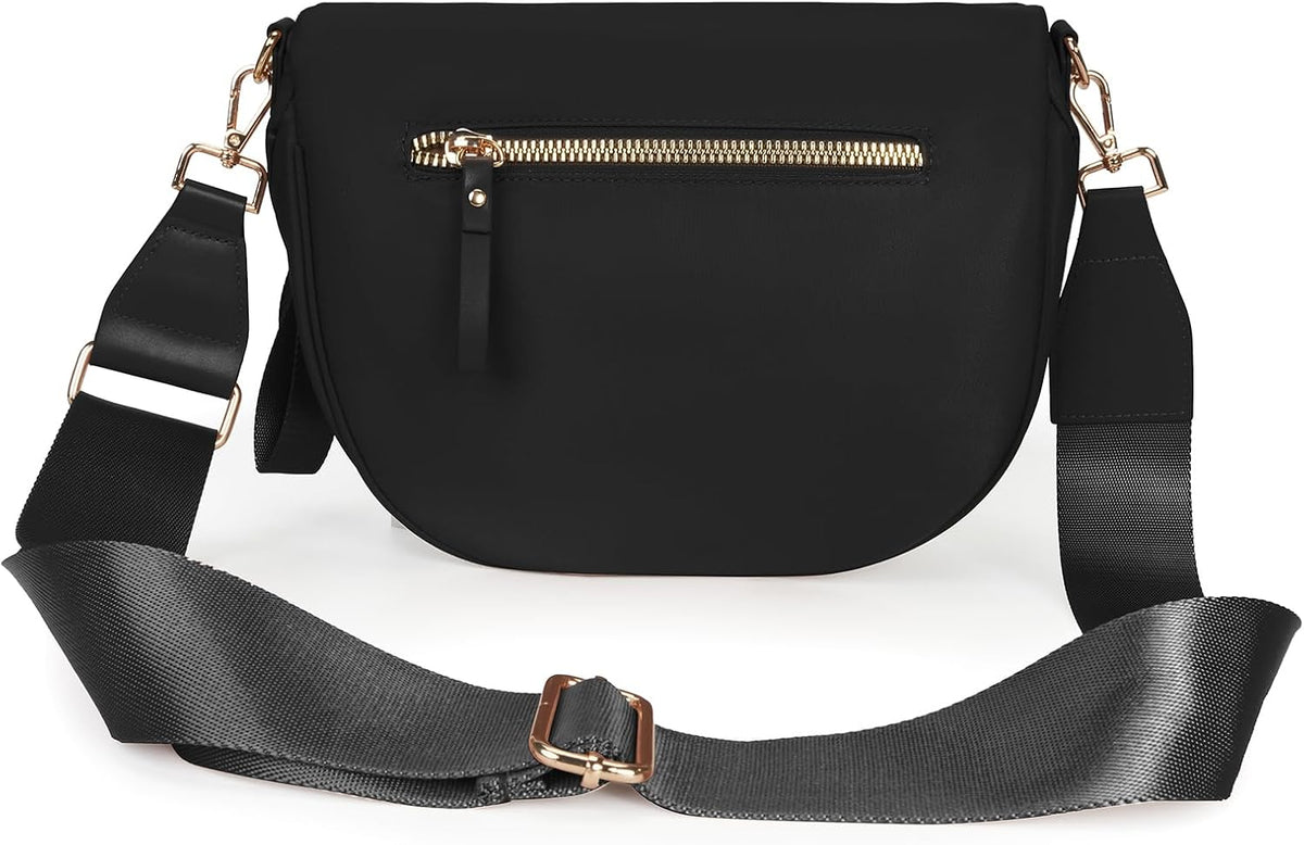 Bolso cruzado espacioso de nylon, bolsa de cintura, bolsos, billeteras, carteras de moda, bolso de hombro para mujer