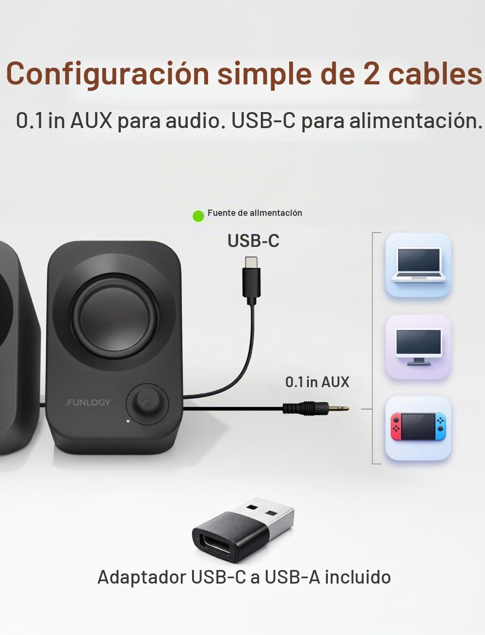 FUNLOGY Altavoz Plus (negro)