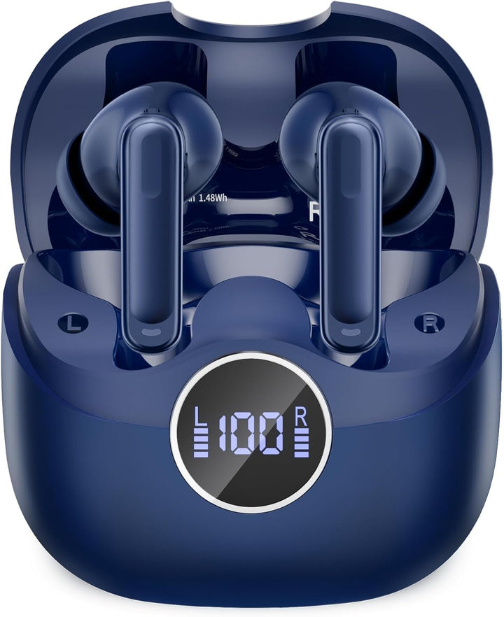 xinwld Auriculares inalámbricos híbridos adaptativos con cancelació...